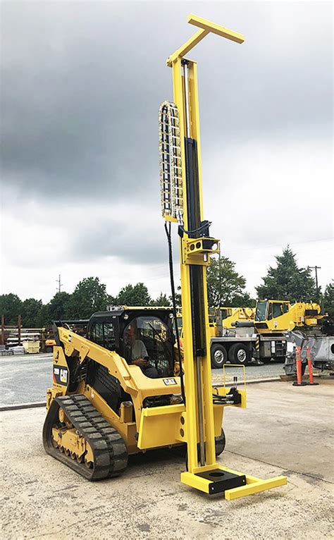 skid steer mast|custom made mast attachments.